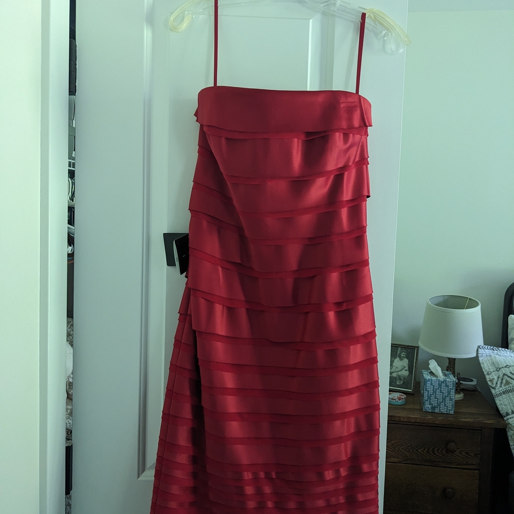 White House Black Market Vibrant Red Dress